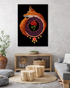 The Little Prince Dreamcatcher by Diogo Veríssimo on GIANT ART - orange digital painting