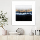 Golden Horizon by Elisabeth Fredriksson on GIANT ART - blue mixed media