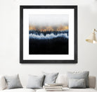 Golden Horizon by Elisabeth Fredriksson on GIANT ART - blue mixed media