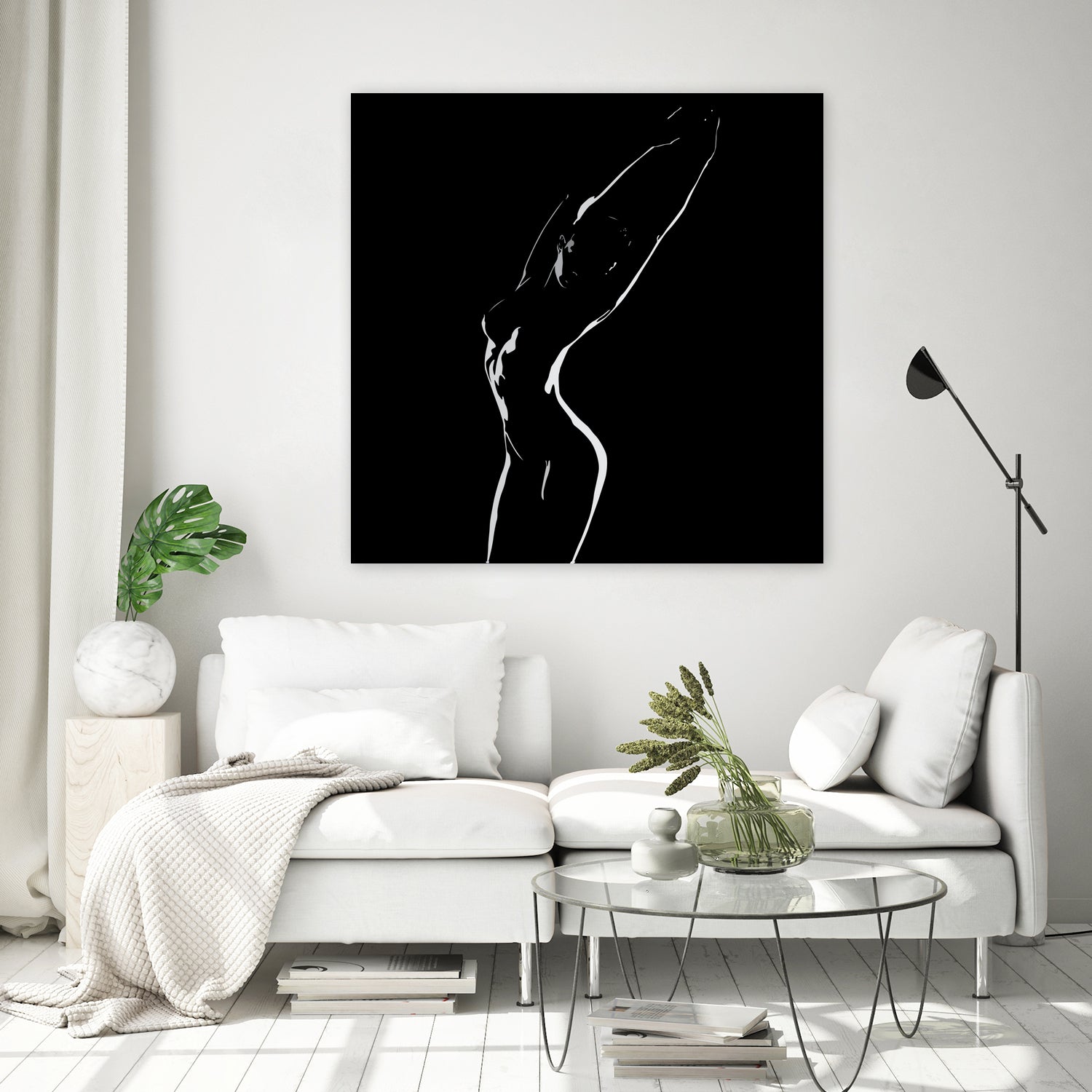 woman shadow female by Herman Wijanarko on GIANT ART - black vector illustration