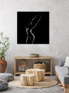 woman shadow female by Herman Wijanarko on GIANT ART - black vector illustration