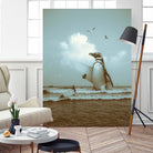 surf's up II by Soaring Anchor on GIANT ART - gray photo manipulation