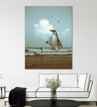 surf's up II by Soaring Anchor on GIANT ART - gray photo manipulation