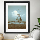 surf's up II by Soaring Anchor on GIANT ART - gray photo manipulation