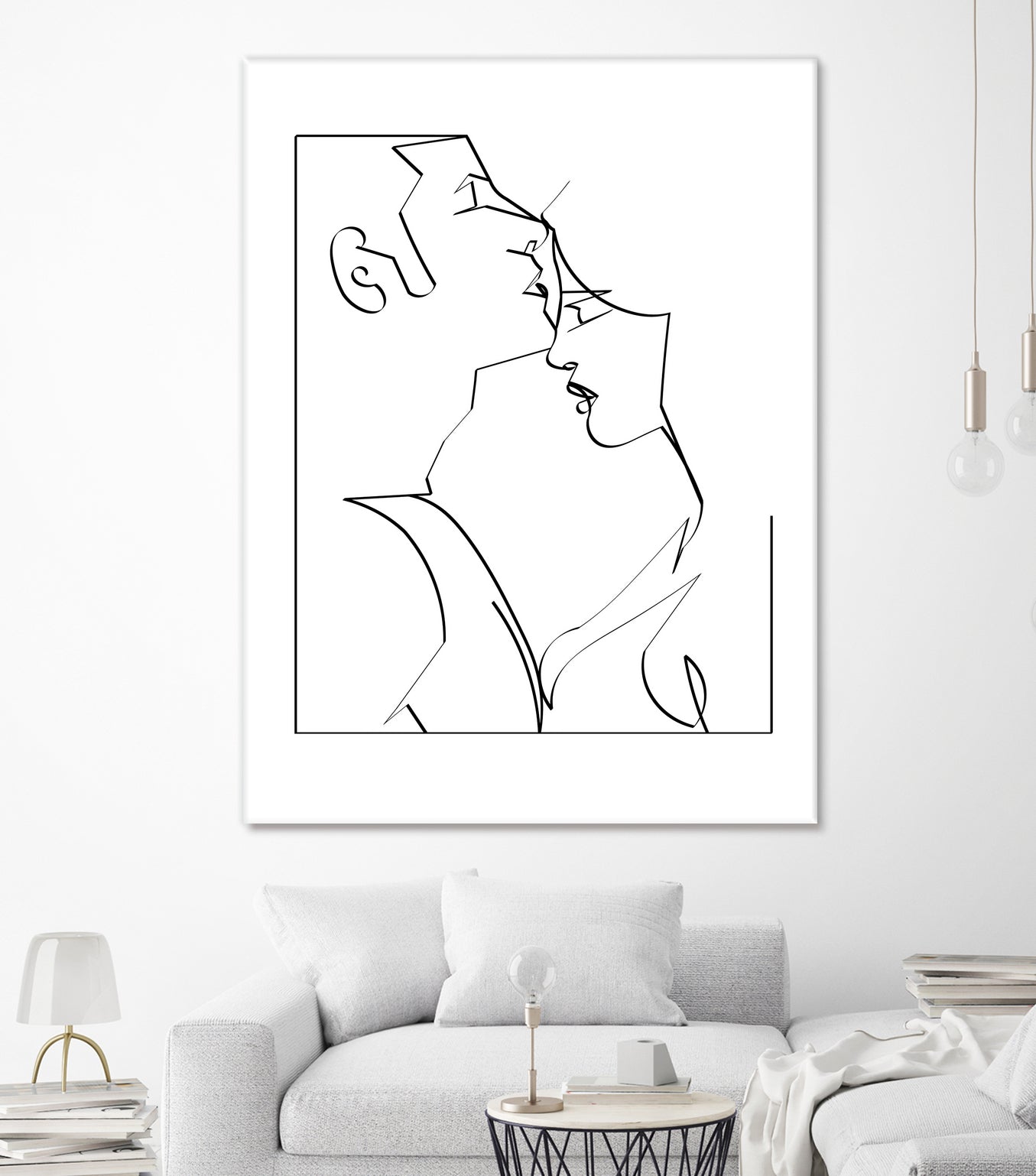 kiss her good night by Kiki Castel on GIANT ART - black digital drawing