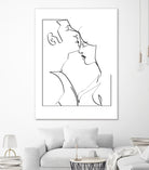 kiss her good night by Kiki Castel on GIANT ART - black digital drawing