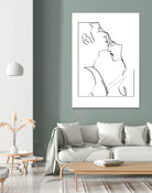 kiss her good night by Kiki Castel on GIANT ART - black digital drawing