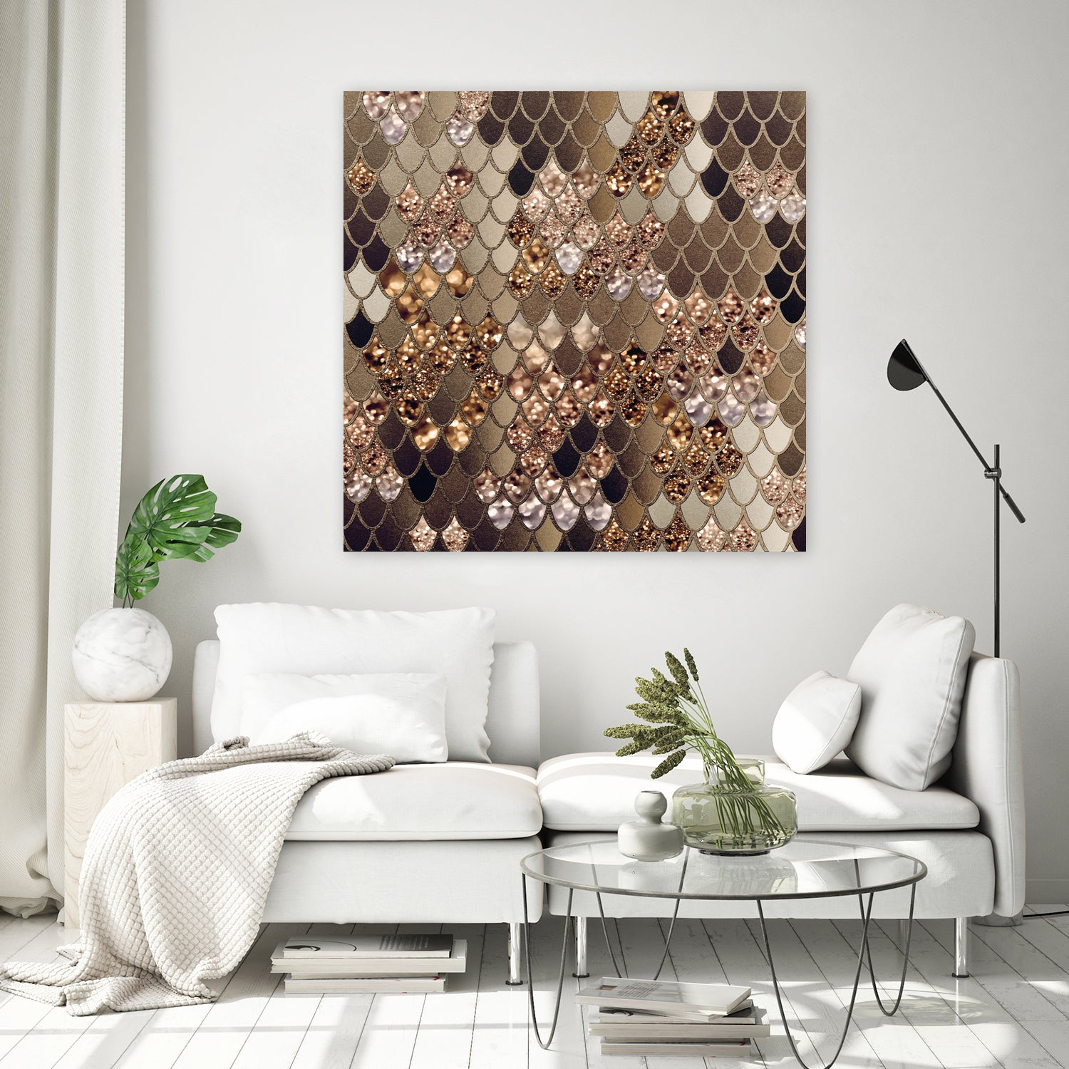 Mermaid Glitter Scales #6 #shiny #decor #art by Anita & Bella Jantz on GIANT ART - brown vector illustration