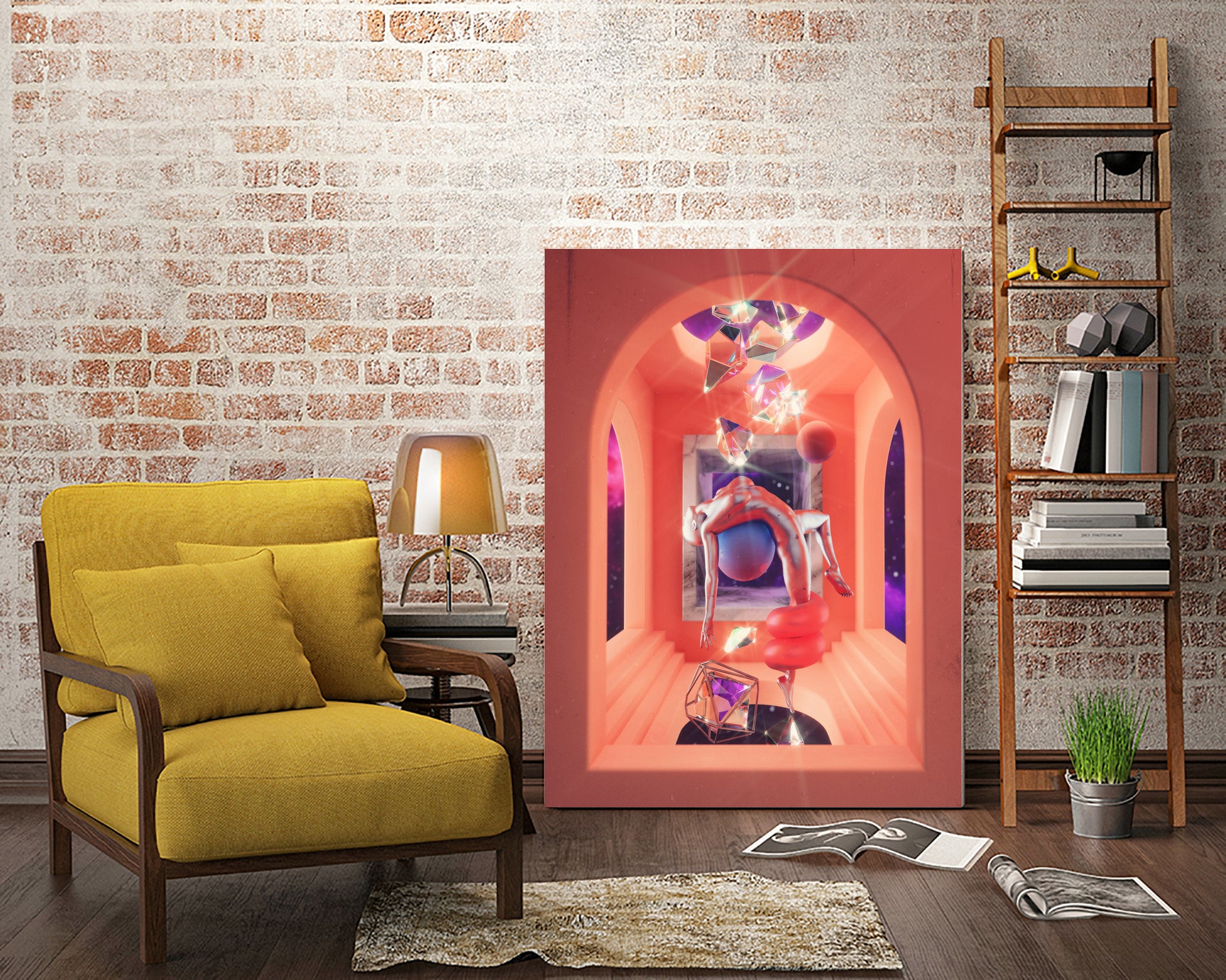 Empowerment by Jorge Luis Miraldo on GIANT ART - pink digital painting