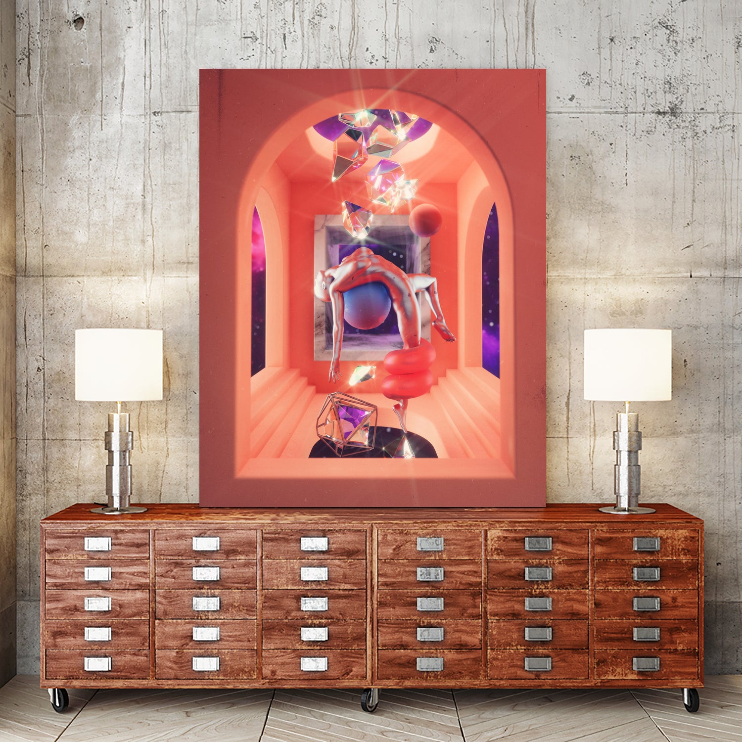 Empowerment by Jorge Luis Miraldo on GIANT ART - pink digital painting