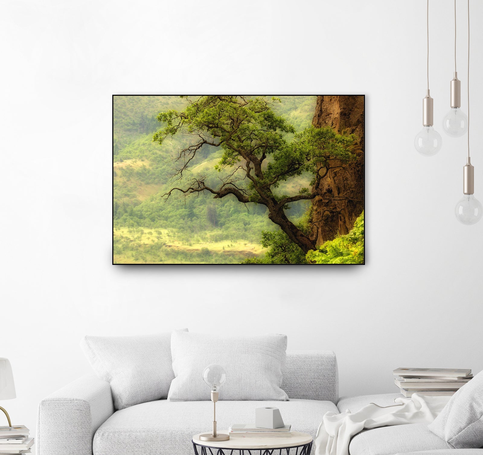 Nature mountain sunrise landscape tree by Retno Asih Mustakimah on GIANT ART - green photo manipulation