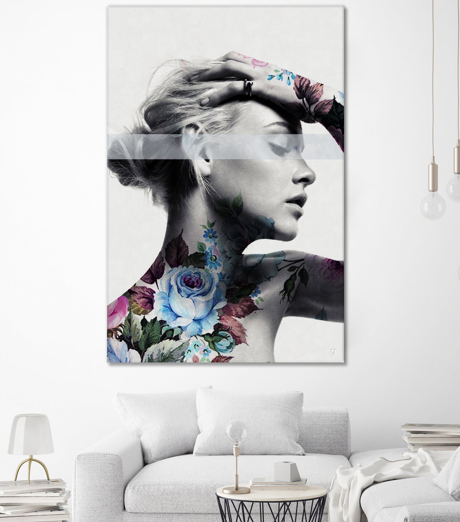 Flower beauty u02 by Menelaos Trompoukis on GIANT ART - white digital painting