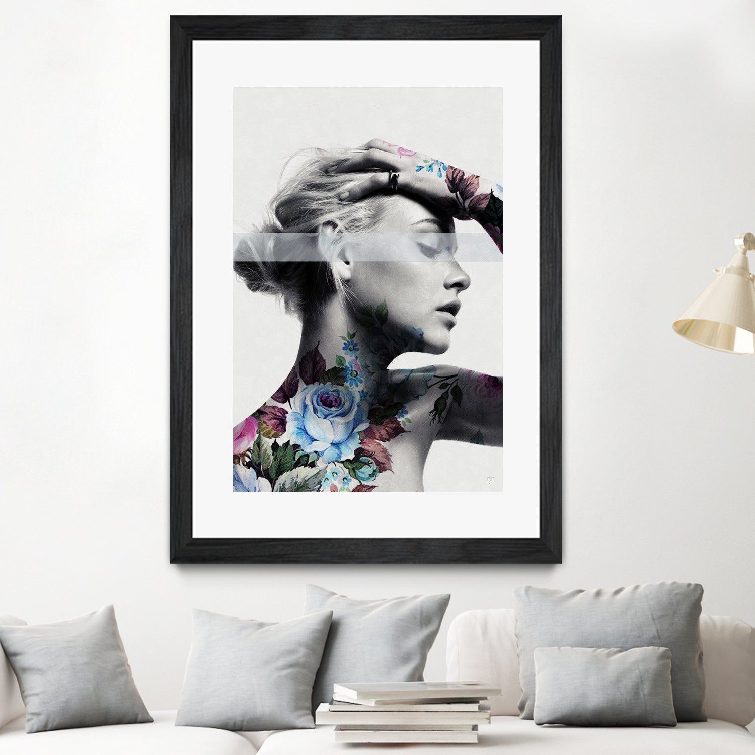 Flower beauty u02 by Menelaos Trompoukis on GIANT ART - white digital painting