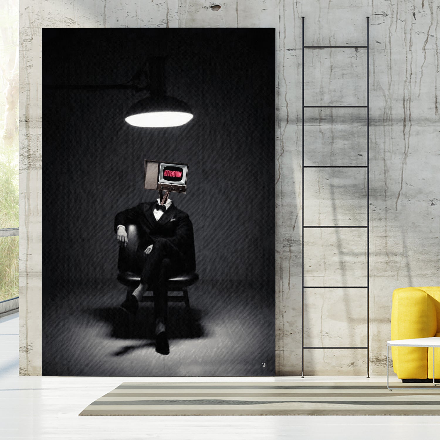 ATTENTION by Menelaos Trompoukis on GIANT ART - black digital painting