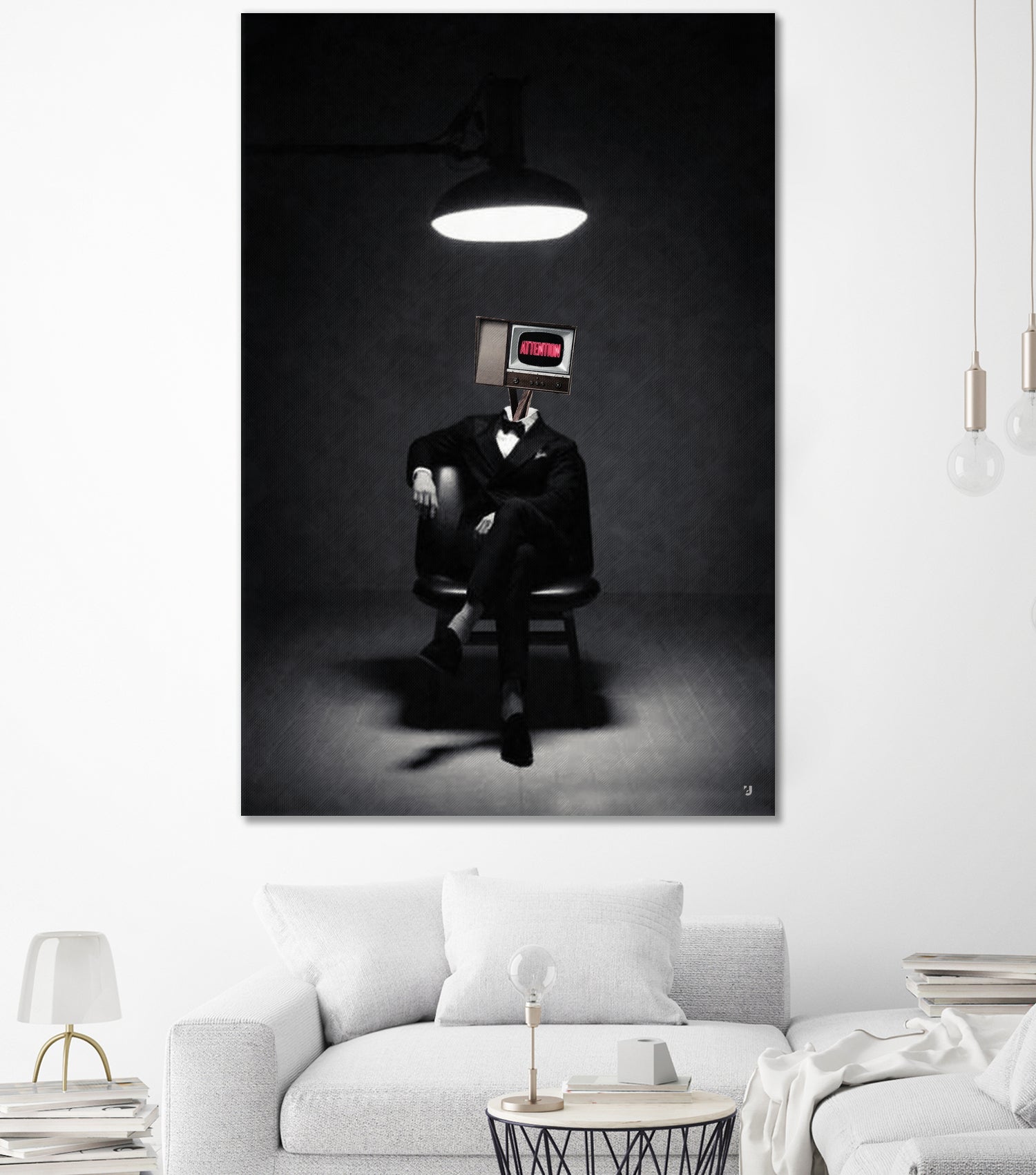 ATTENTION by Menelaos Trompoukis on GIANT ART - black digital painting