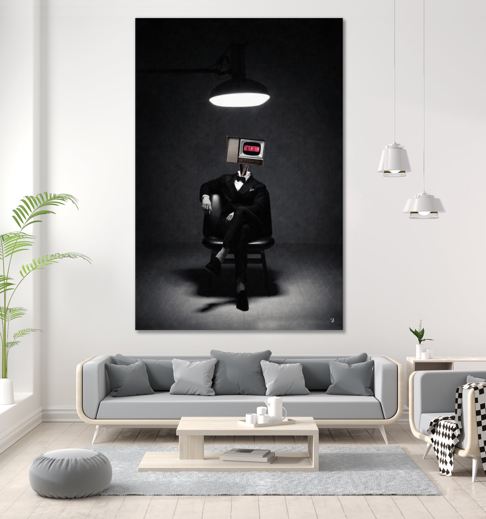 ATTENTION by Menelaos Trompoukis on GIANT ART - black digital painting