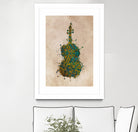 double bass 2 by Justyna Jaszke on GIANT ART - green digital painting