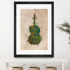 double bass 2 by Justyna Jaszke on GIANT ART - green digital painting