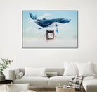 Whale Tails Golden Gate Bridge by David Loblaw on GIANT ART - blue photo manipulation