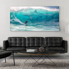 Surfing with Sharks by David Loblaw on GIANT ART - blue photo manipulation