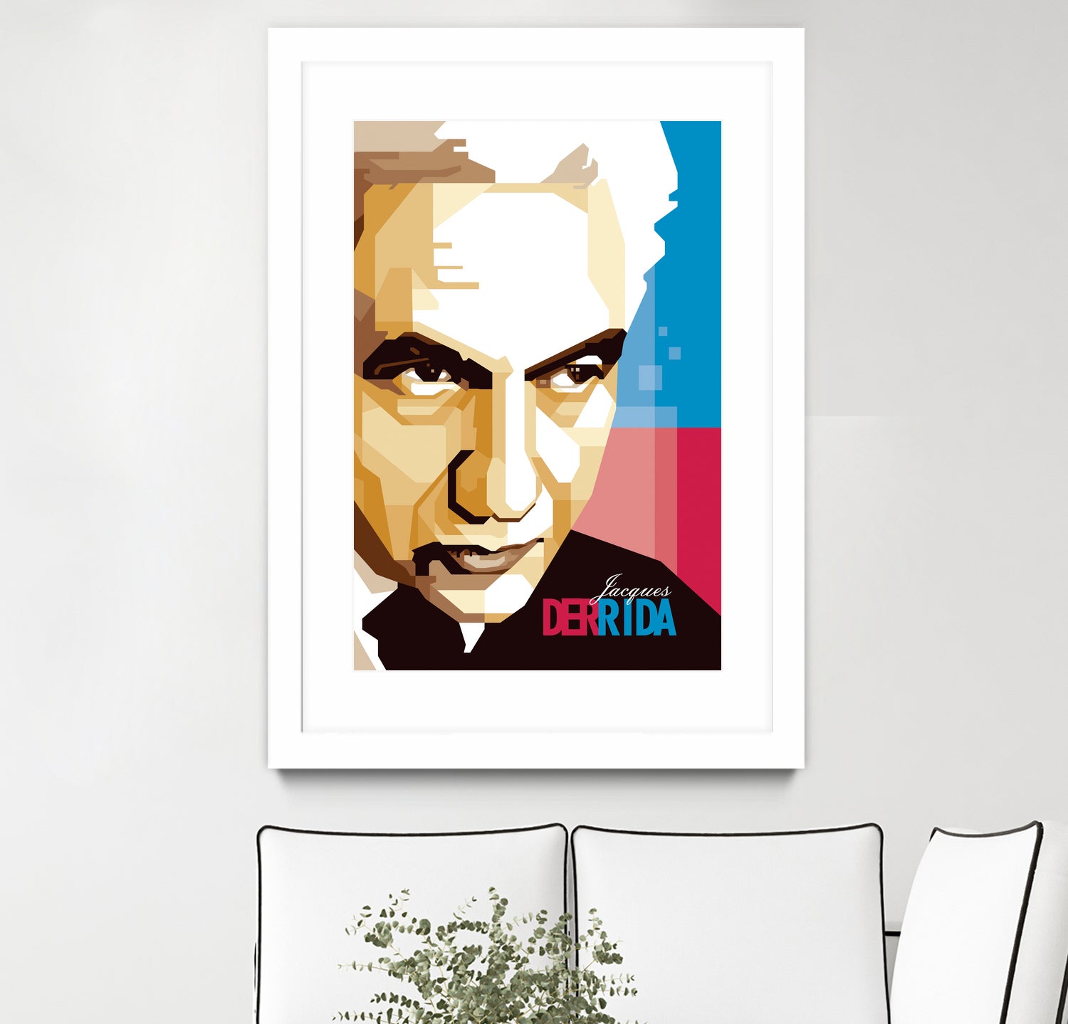 Jacques Derrida by Ahmad Taufiq on GIANT ART - brown digital drawing