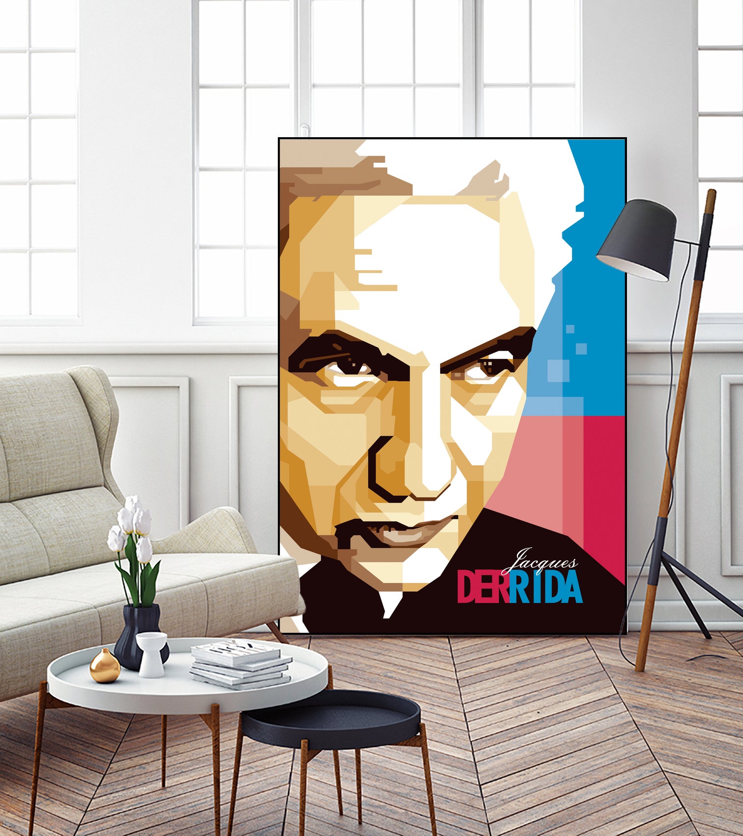 Jacques Derrida by Ahmad Taufiq on GIANT ART - brown digital drawing