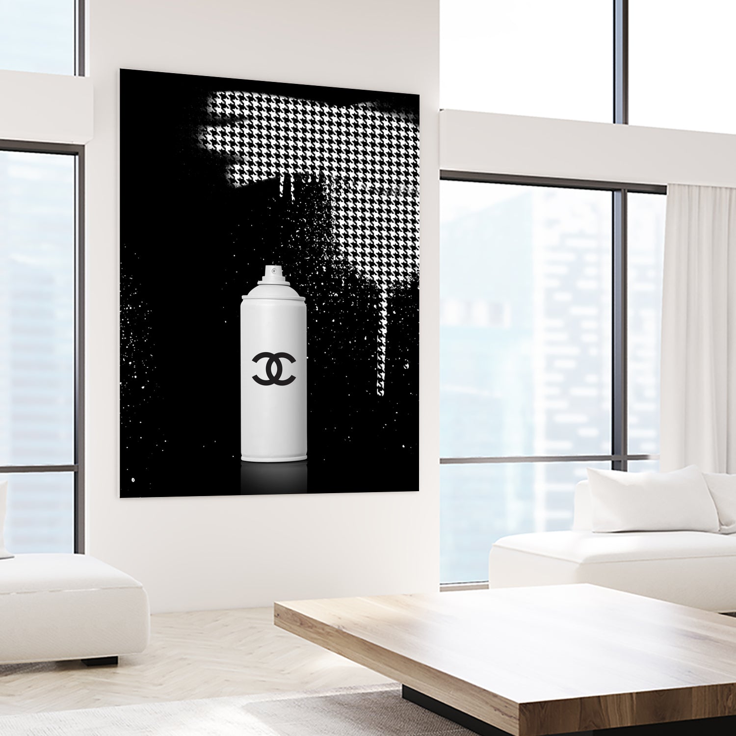 Chanel Spray Paint by Alexandre Venancio on GIANT ART - black digital painting