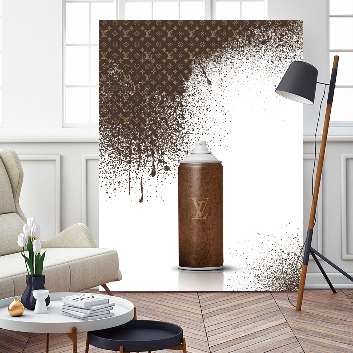 Louis Vuitton Spray Paint by Alexandre Venancio on GIANT ART - black digital painting