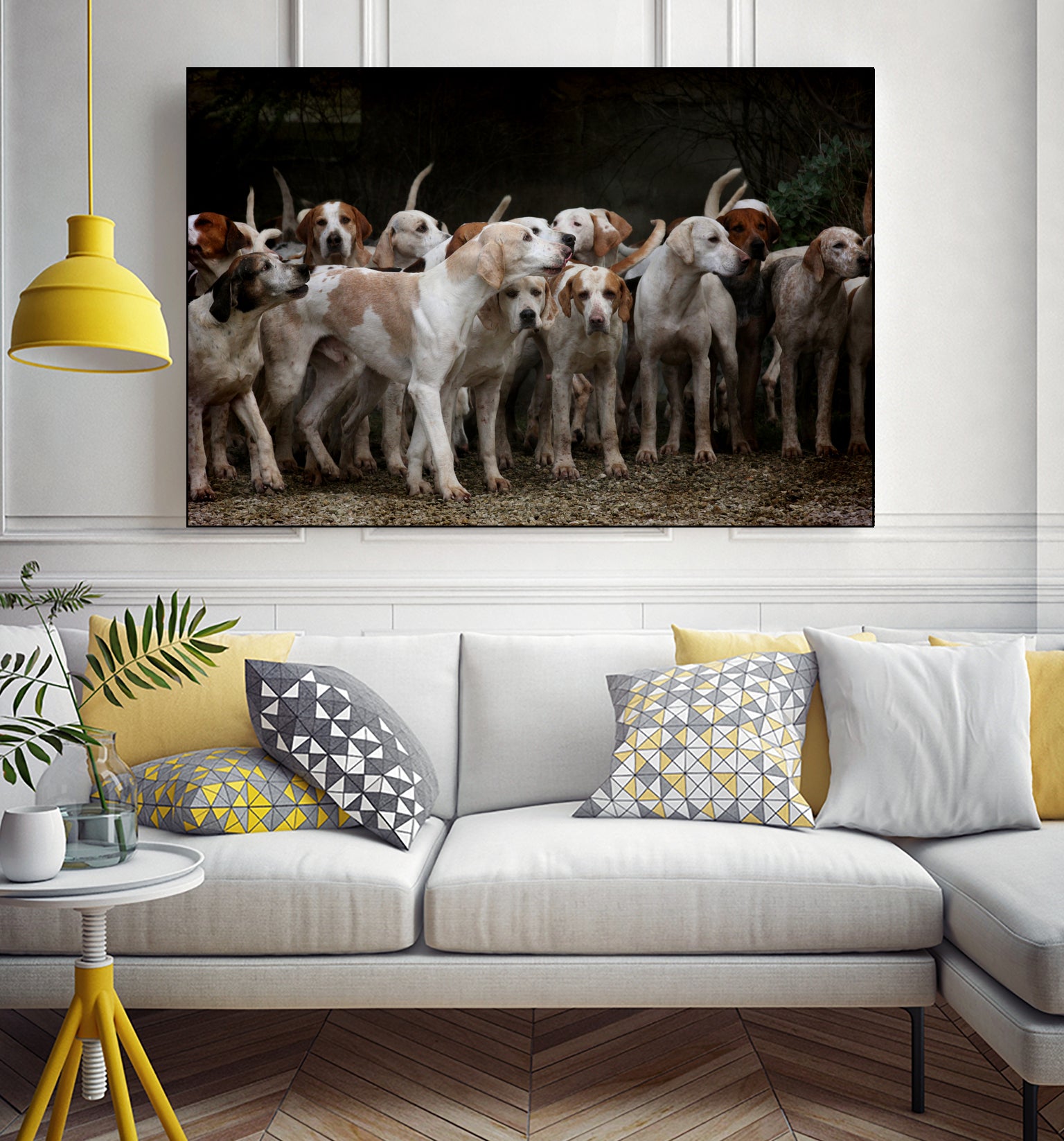 dog herd canine animal pet hounds by Retno Asih Mustakimah on GIANT ART - brown photo manipulation