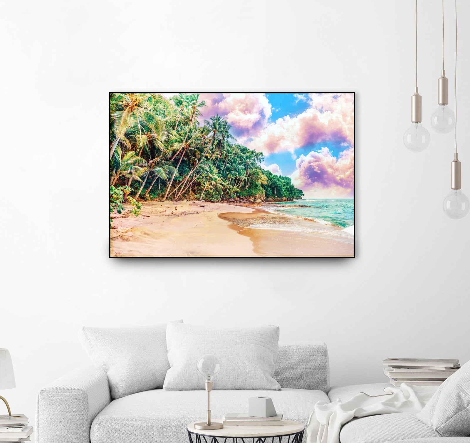 Beach Now by Uma Gokhale on GIANT ART - green photo illustration