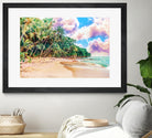 Beach Now by Uma Gokhale on GIANT ART - green photo illustration