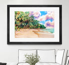 Beach Now by Uma Gokhale on GIANT ART - green photo illustration