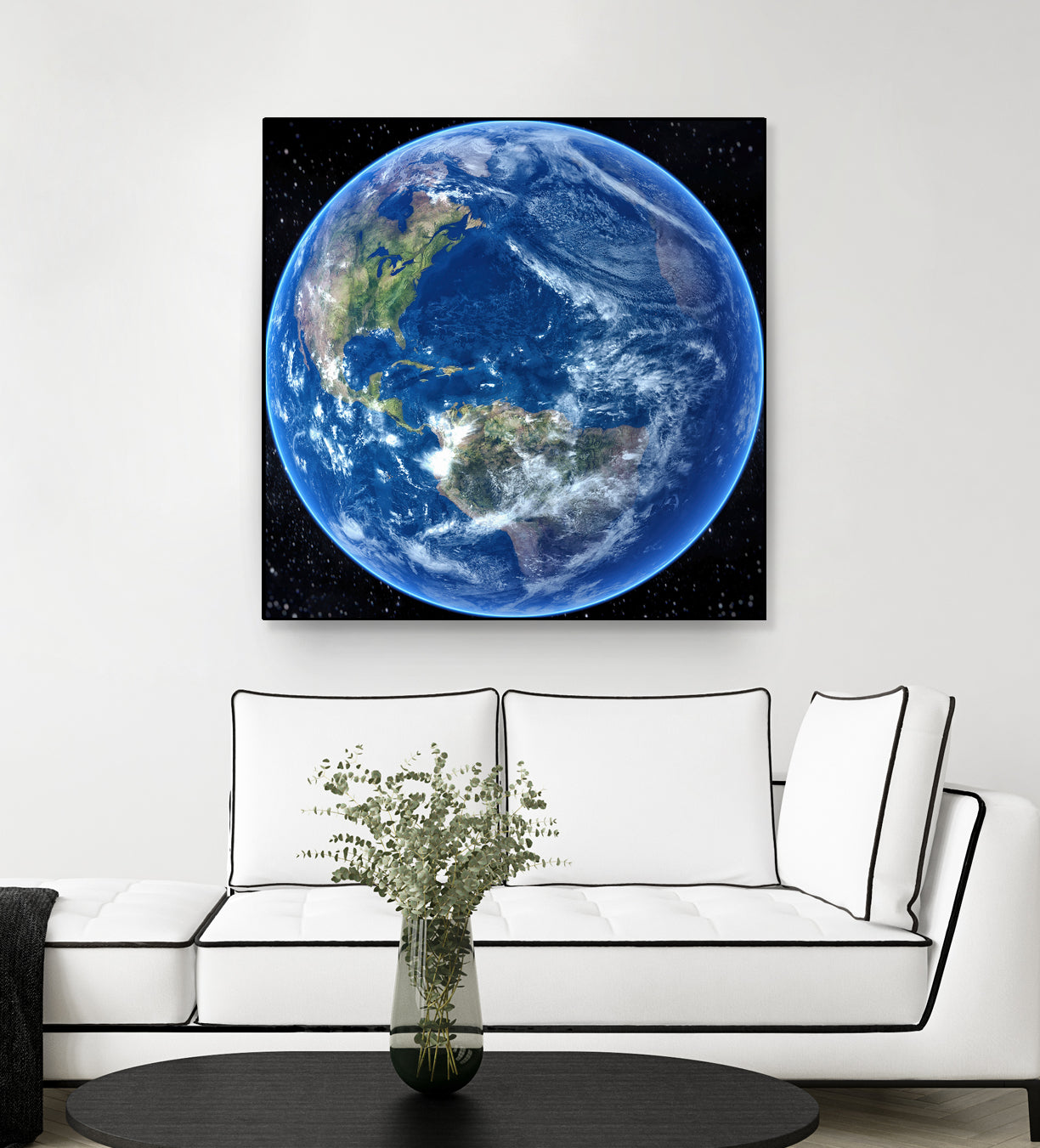 Planet Earth by Tenyo Marchev on GIANT ART - black 3d art