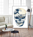 The Great Wave off Skull by Afif Quilimo on GIANT ART - white digital painting