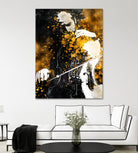 Violin music art gold and black #violin #music by Justyna Jaszke on GIANT ART - black digital painting