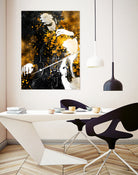 Violin music art gold and black #violin #music by Justyna Jaszke on GIANT ART - black digital painting