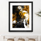 Violin music art gold and black #violin #music by Justyna Jaszke on GIANT ART - black digital painting