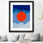 Minimalist landscape II by Vitor Costa on GIANT ART - blue digital painting