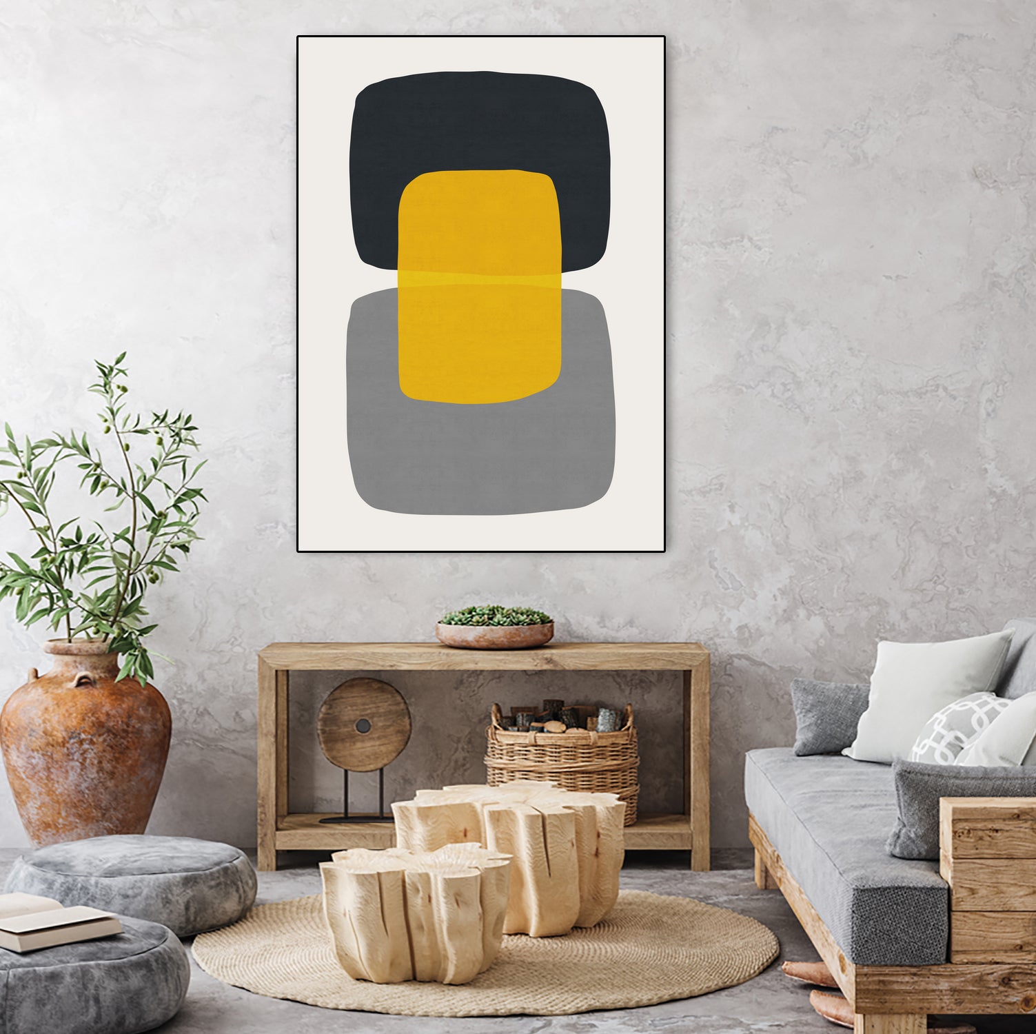 Abstract II by Vitor Costa on GIANT ART - yellow vector illustration