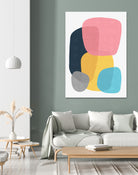 Abstract VII by Vitor Costa on GIANT ART - pink digital painting