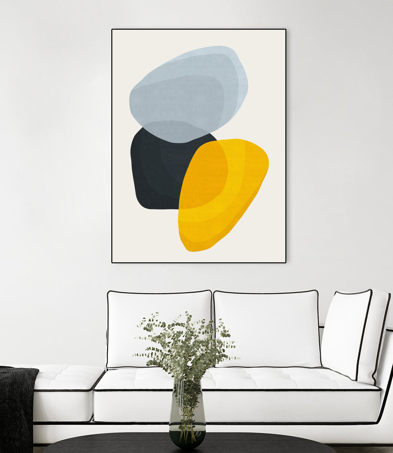 Abstract XVII by Vitor Costa on GIANT ART - yellow digital painting