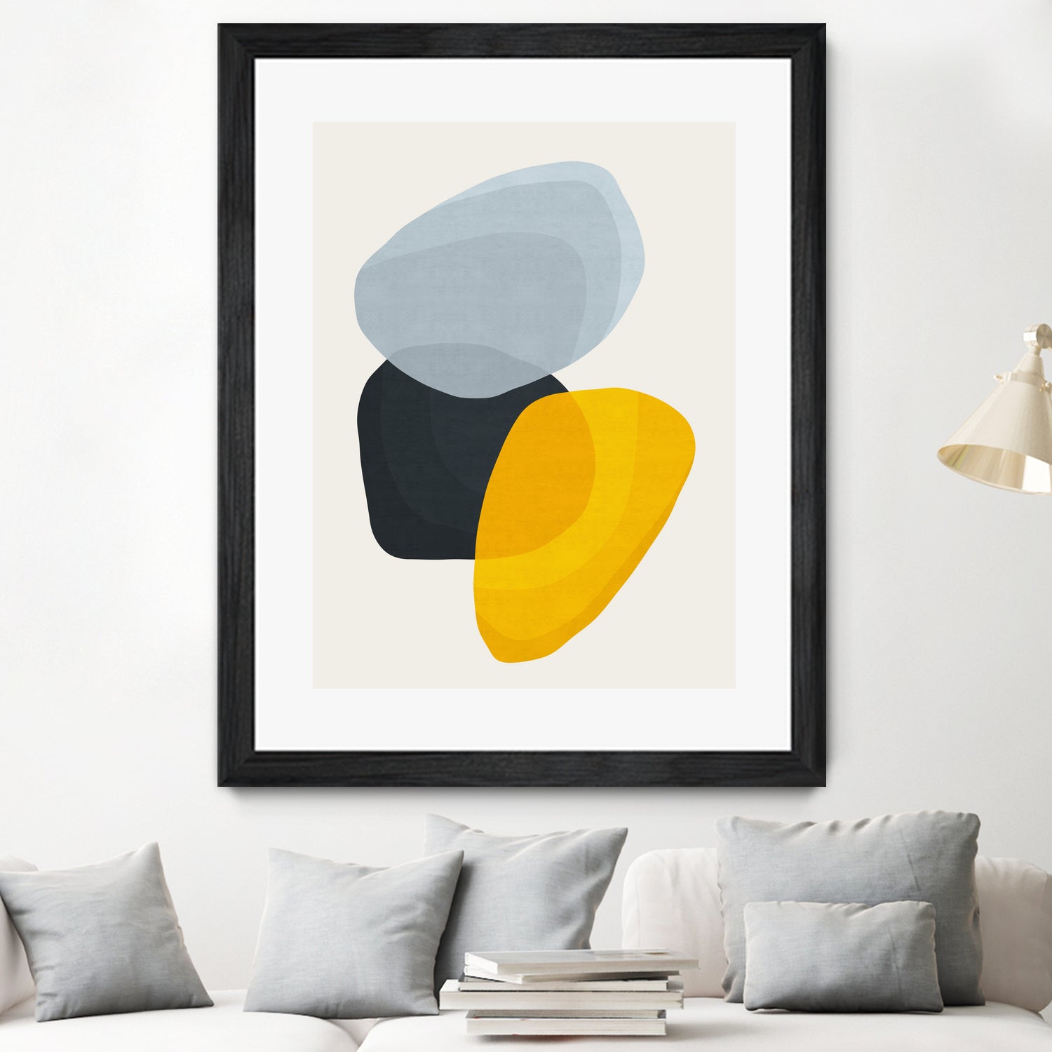 Abstract XVII by Vitor Costa on GIANT ART - yellow digital painting