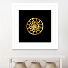 Black Sun symbol in gold- Schwarze Sonne by Shawlin Mohd on GIANT ART - brown digital drawing