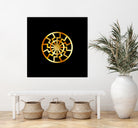 Black Sun symbol in gold- Schwarze Sonne by Shawlin Mohd on GIANT ART - brown digital drawing