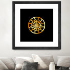 Black Sun symbol in gold- Schwarze Sonne by Shawlin Mohd on GIANT ART - brown digital drawing