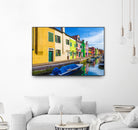 Boats in Burano by Darryl Brooks on GIANT ART - blue photo illustration