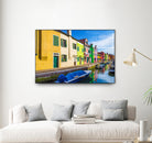 Boats in Burano by Darryl Brooks on GIANT ART - blue photo illustration