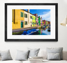 Boats in Burano by Darryl Brooks on GIANT ART - blue photo illustration