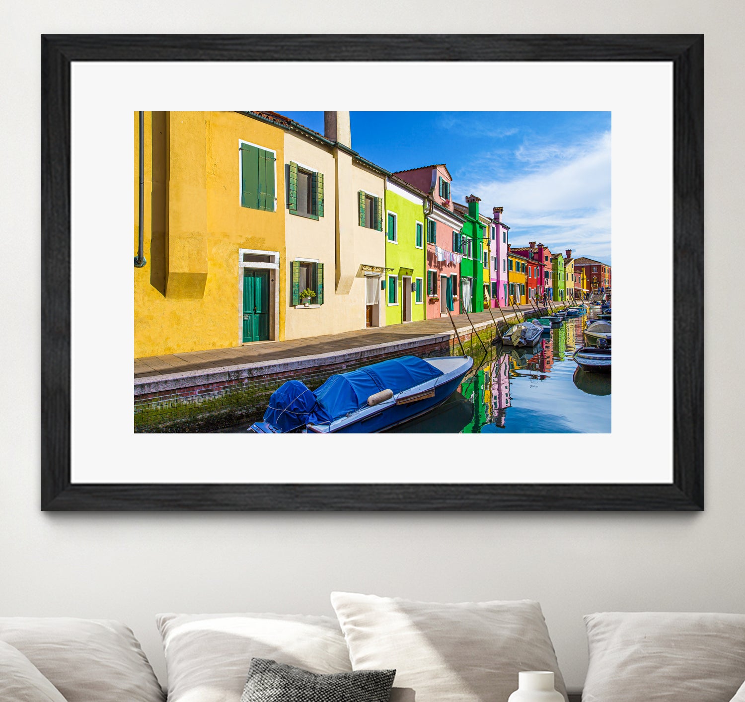 Boats in Burano by Darryl Brooks on GIANT ART - blue photo illustration