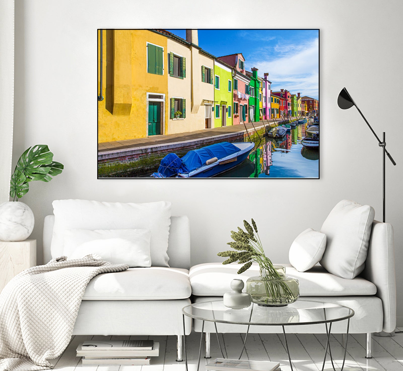 Boats in Burano by Darryl Brooks on GIANT ART - blue photo illustration